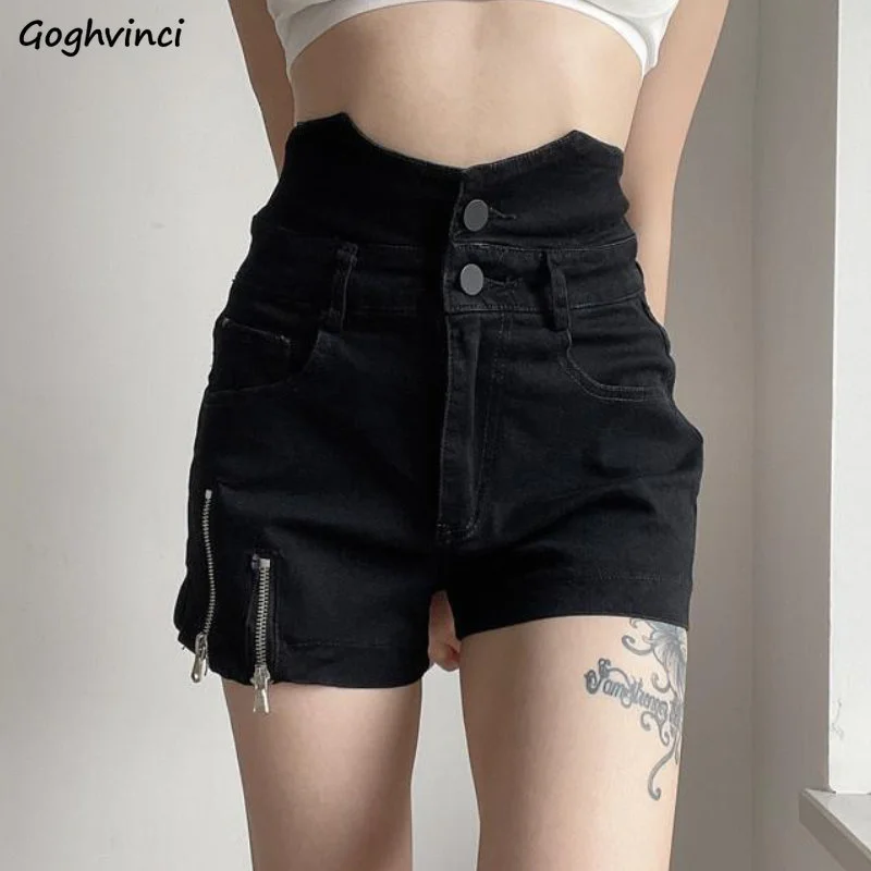 S-5XL Black Denim Shorts Women High Waist Streetwear Y2k Casual Fashion Chic Vintage Gothic Punk Simple Hotsweet Zippers Popular
S-5XL Black Denim Shorts Women High Waist Streetwear Y2k Casual Fashion Chic Vintage Gothic Punk Simple Hotsweet Zippers Popular