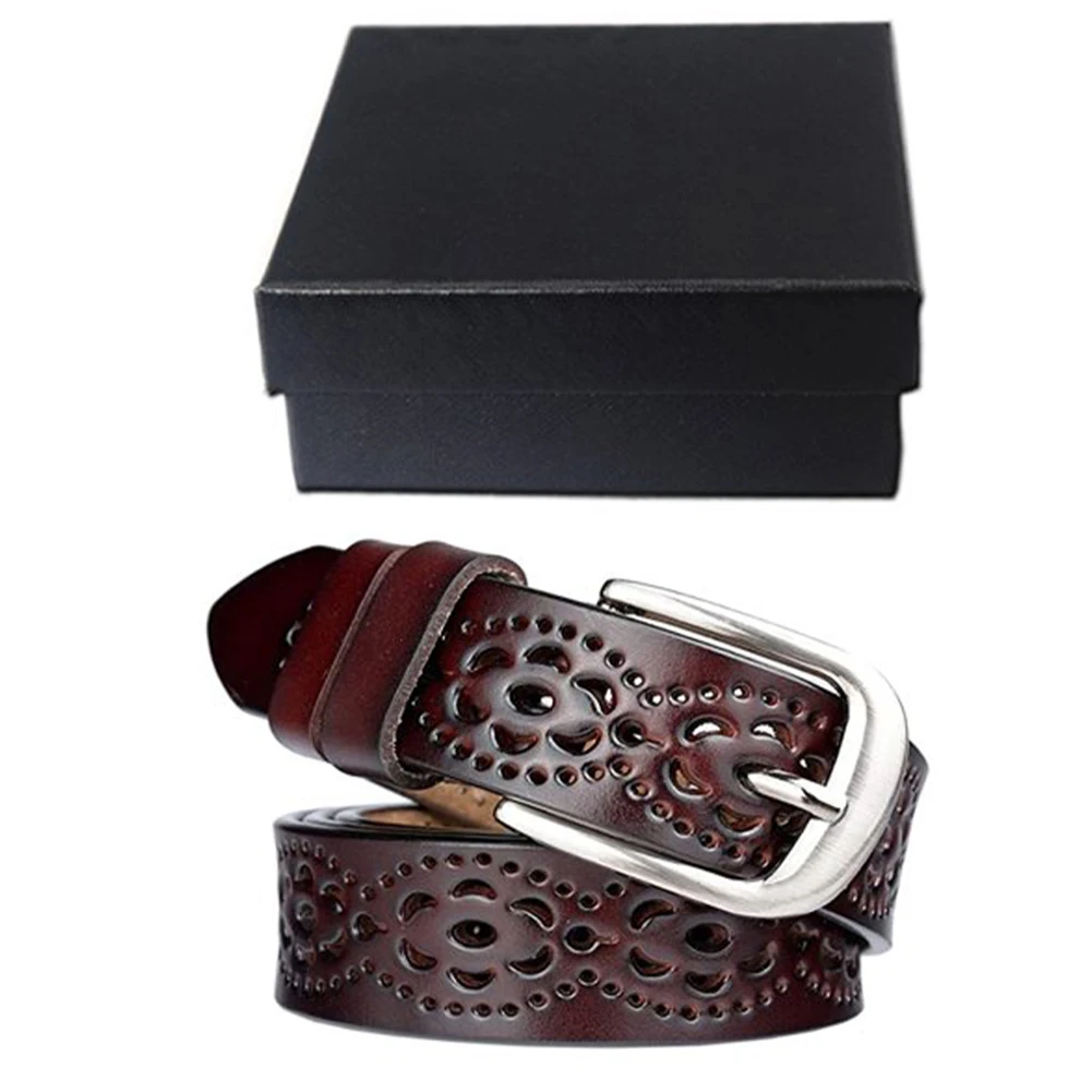 Pants Party Pin Buckle Women Belt For Jeans PU Leather Soft Fashion Breathable Dress Hollowed Out Skinny Waistband 2.8cm Width
Pants Party Pin Buckle Women Belt For Jeans PU Leather Soft Fashion Breathable Dress Hollowed Out Skinny Waistband 2.8cm Width