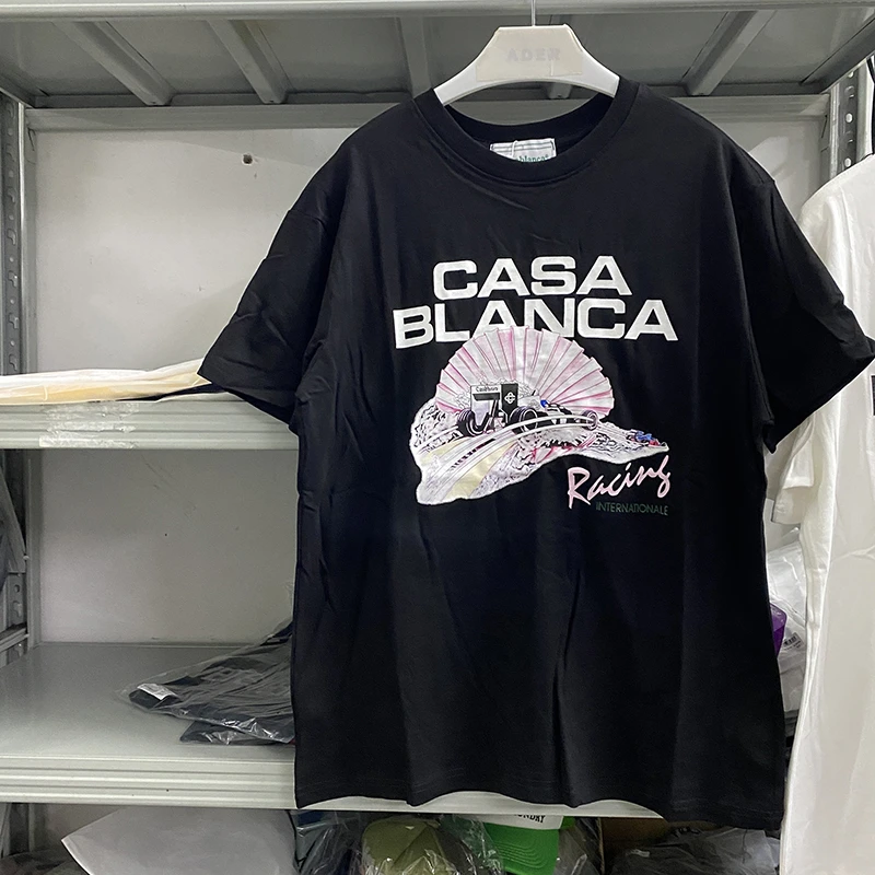 New Summer Casablanca T Shirt Men Women Casa Blanca Harajuku Print Pink Shell Racing Pattern T-shirt Top Tees Streetwear y2k
New Summer Casablanca T Shirt Men Women Casa Blanca Harajuku Print Pink Shell Racing Pattern T-shirt Top Tees Streetwear y2k