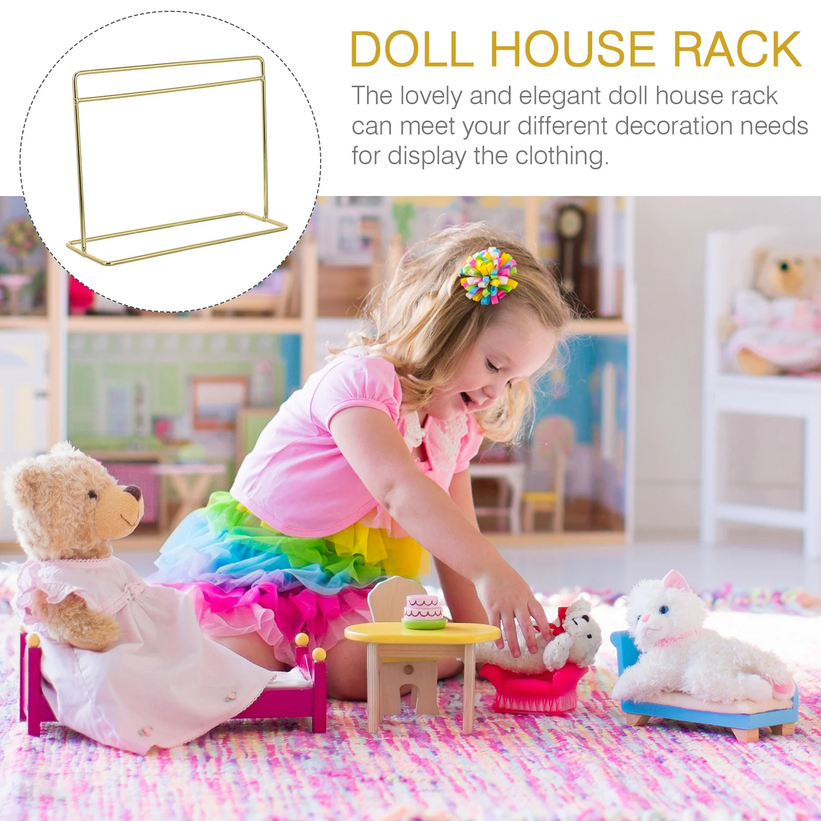 Clothes Rack Hangers House Mini Hanger Miniature Closet Foraccessories Iron Shelf Stand Dress Garment Furniture Coat Display
Clothes Rack Hangers House Mini Hanger Miniature Closet Foraccessories Iron Shelf Stand Dress Garment Furniture Coat Display