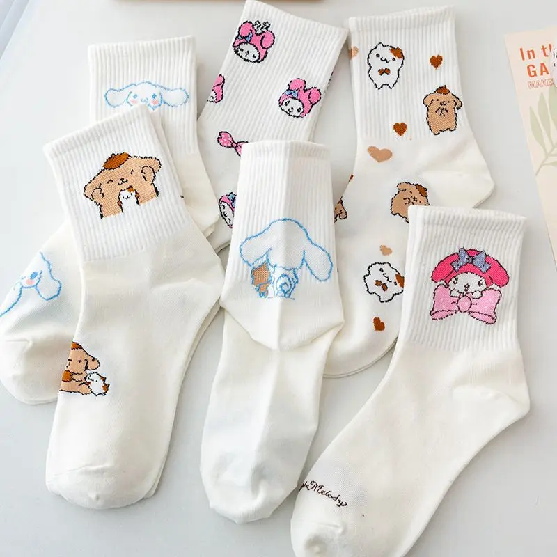 My Melody Pompompurin Kawaii Sanrio Anime Cotton Socks Cute Cartoon Cinnamoroll Middle Tube Sports Sock Lovely Toys for Girls
My Melody Pompompurin Kawaii Sanrio Anime Cotton Socks Cute Cartoon Cinnamoroll Middle Tube Sports Sock Lovely Toys for Girls