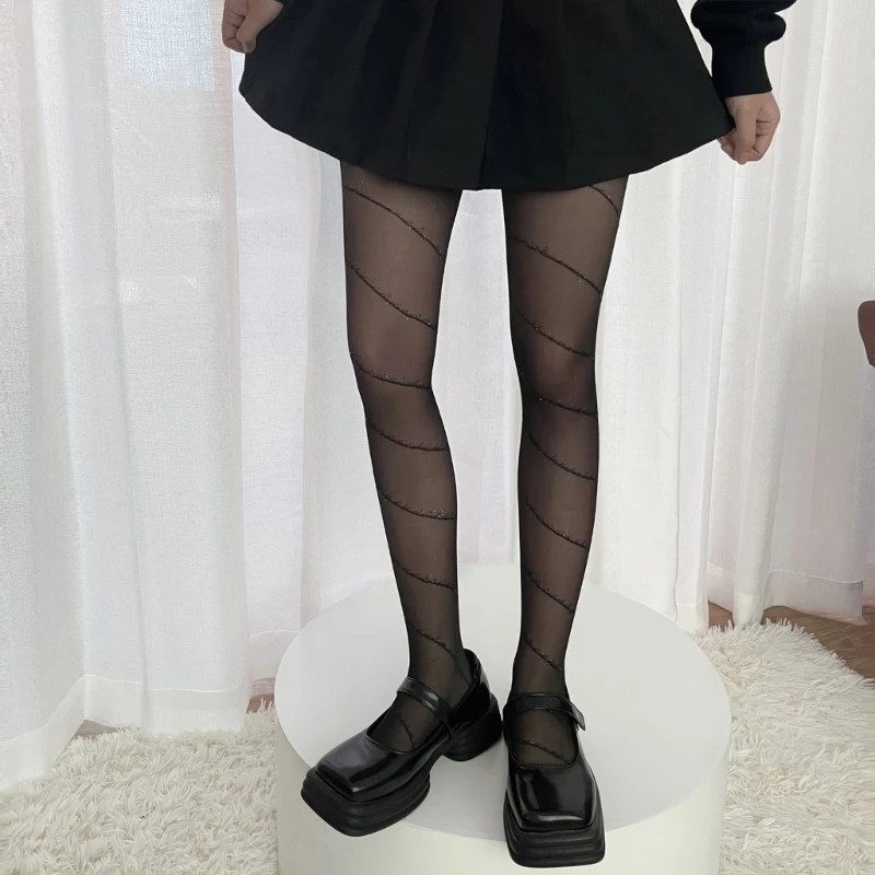 Женские черные чулки в японском стиле, колготки со стразами в клетку
Женские черные чулки в японском стиле, колготки со стразами в клетку