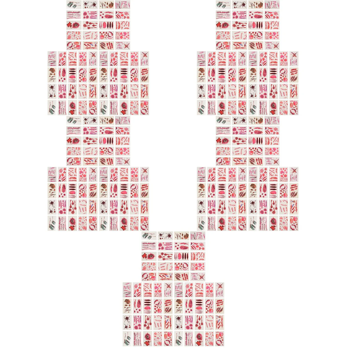 Татуировочная наклейка зомби, набор для временного макияжа и розыгрыша, аксессуар для костюма, швы для шрамов, лицо 
Татуировочная наклейка зомби, набор для временного макияжа и розыгрыша, аксессуар для костюма, швы для шрамов, лицо