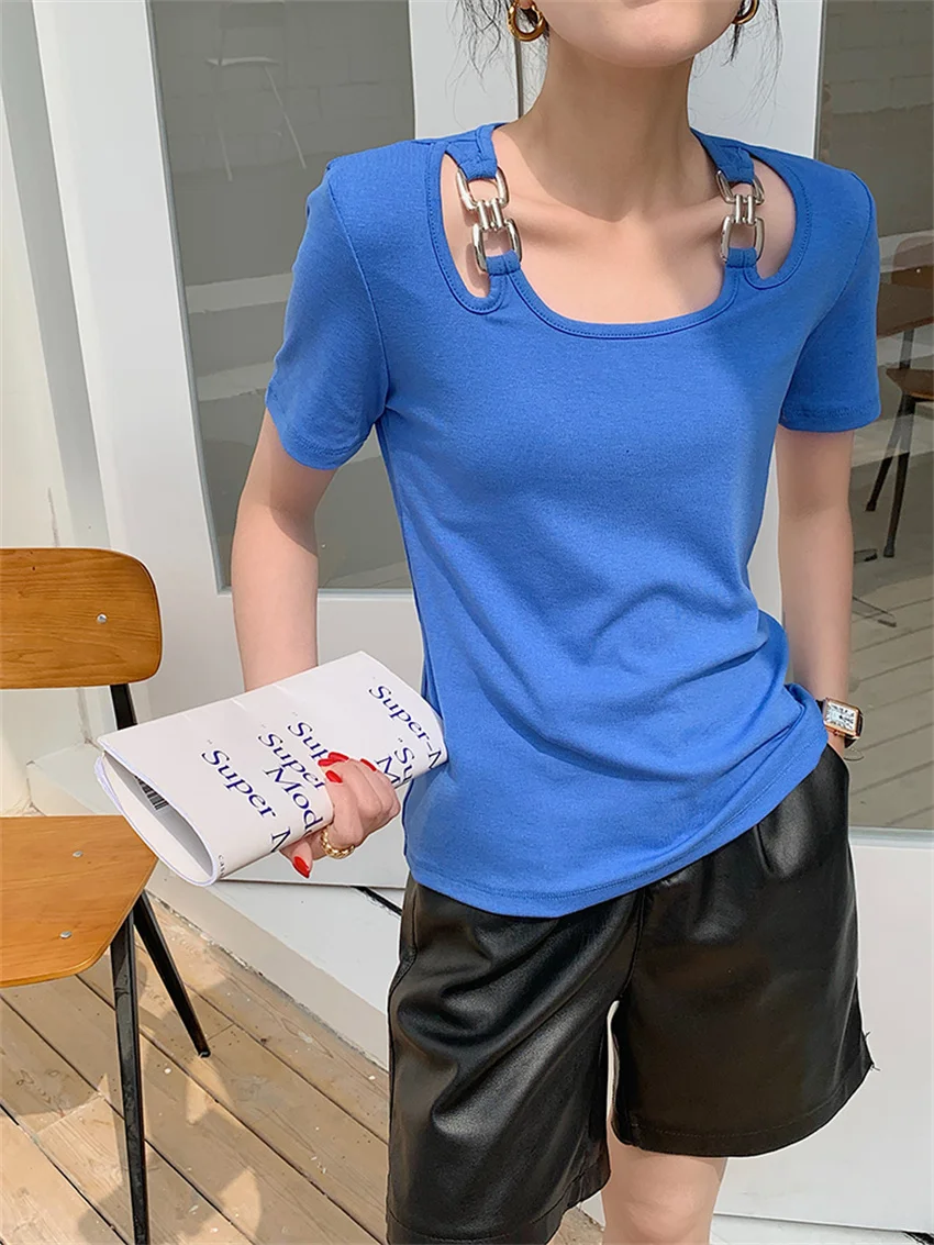 Women T-Shirts Solid Outwear Slim All Match Summer Casual New Tees OL Lady Sexy Chic Tops Fashion Elastic Hot Dropshipping
Women T-Shirts Solid Outwear Slim All Match Summer Casual New Tees OL Lady Sexy Chic Tops Fashion Elastic Hot Dropshipping