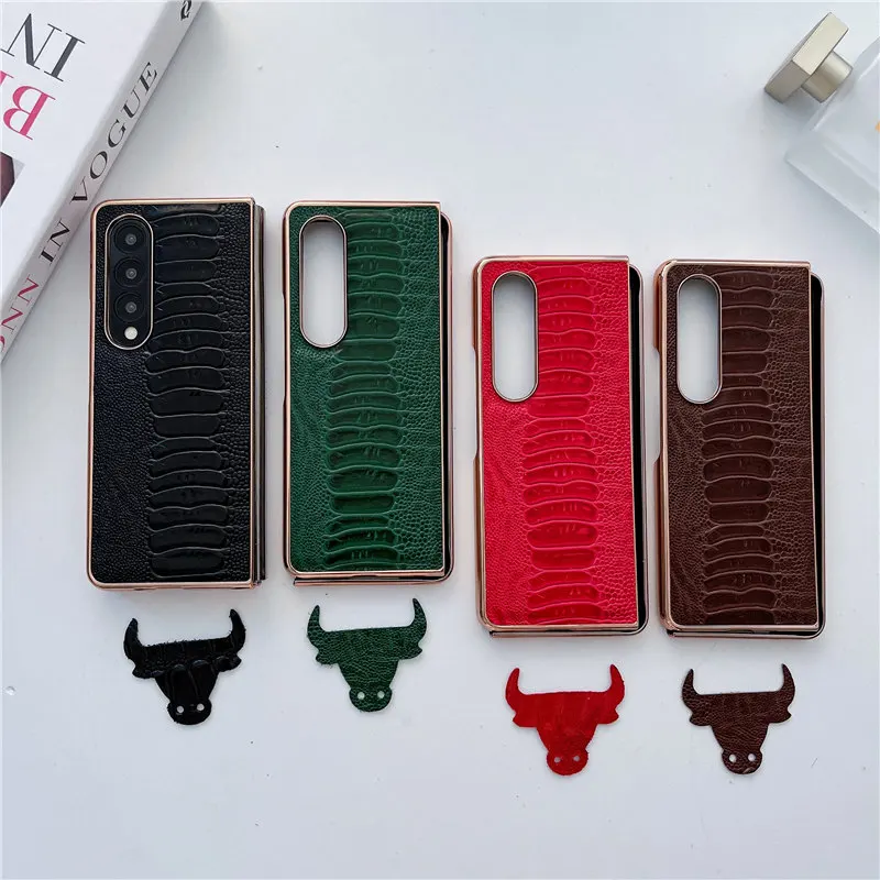 Genuine Cow Leather Ostrich Feet Case for Samsung Galaxy Z Fold4 3 Retro Business Armor Cover
Genuine Cow Leather Ostrich Feet Case for Samsung Galaxy Z Fold4 3 Retro Business Armor Cover