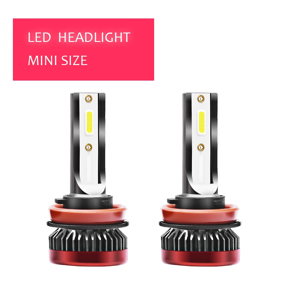 

Комплект автомобильных светодиодных мини-ламп для фар 80 Вт 6500 лм 9/11 K фары дальнего/ближнего света H1 H3 H7 H8/9005 9006/HB3/H10/HB4