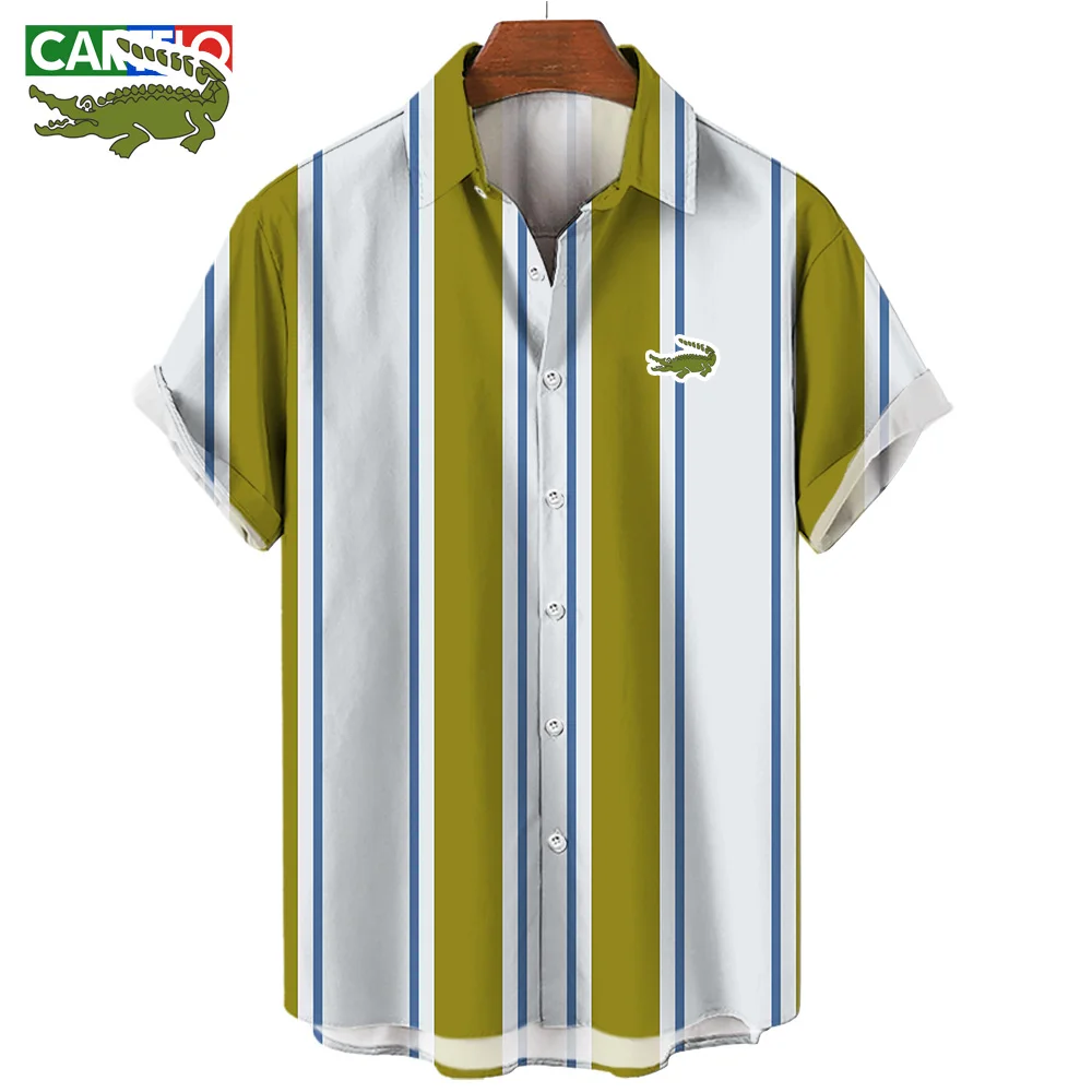 Cartelo summer striped shirt fashion short-sleeved versatile stand-up collar men's cardigan outdoor casual shirt
Cartelo summer striped shirt fashion short-sleeved versatile stand-up collar men's cardigan outdoor casual shirt