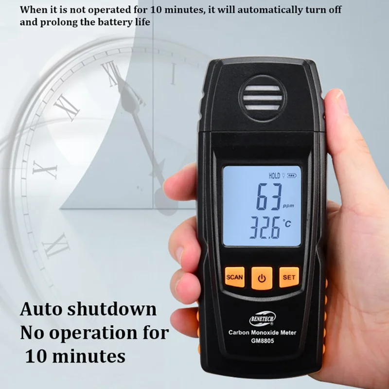 GM8805 Gas Analyzer Air Quality Monitor Handheld Digital Co Monitor Tester Carbon Monoxide Detector CO Gas Monitor Accessories
GM8805 Gas Analyzer Air Quality Monitor Handheld Digital Co Monitor Tester Carbon Monoxide Detector CO Gas Monitor Accessories