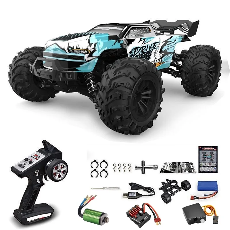 

70Km/H 1/16 4WD Brushless High-Speed R/C Hobby Off-Road Truck 2.4G Remote Control R/C Truggy RTR Rock Crawler 4WD with Led light