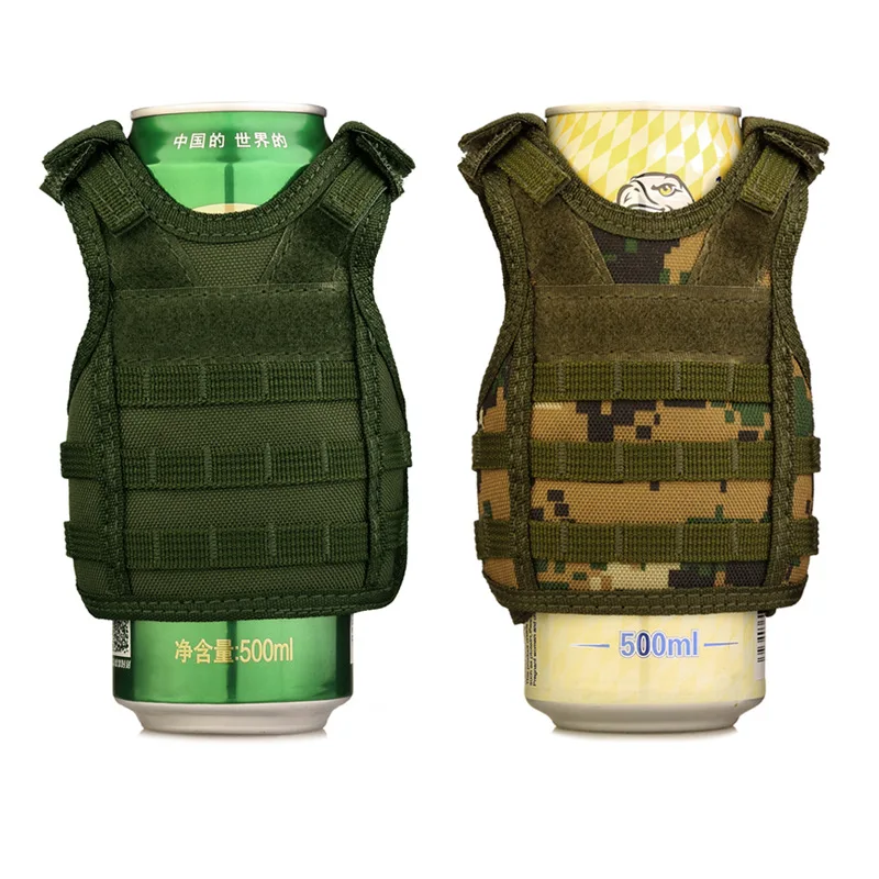 Tactical Beer Bottle Vest Cover Military Mini Miniature Molle Vest Bottle Drink Clothes Adjustable Anti-slip Vest for Camping
Tactical Beer Bottle Vest Cover Military Mini Miniature Molle Vest Bottle Drink Clothes Adjustable Anti-slip Vest for Camping