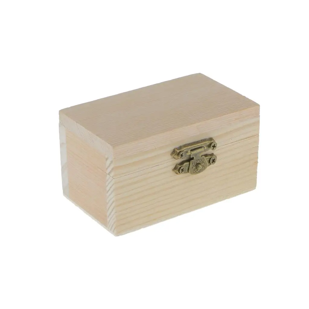 Natural Unfinished Wooden Jewelry Storage Box with Lid DIY craft Trinkets Jewelry Organizer Storage Box
Natural Unfinished Wooden Jewelry Storage Box with Lid DIY craft Trinkets Jewelry Organizer Storage Box