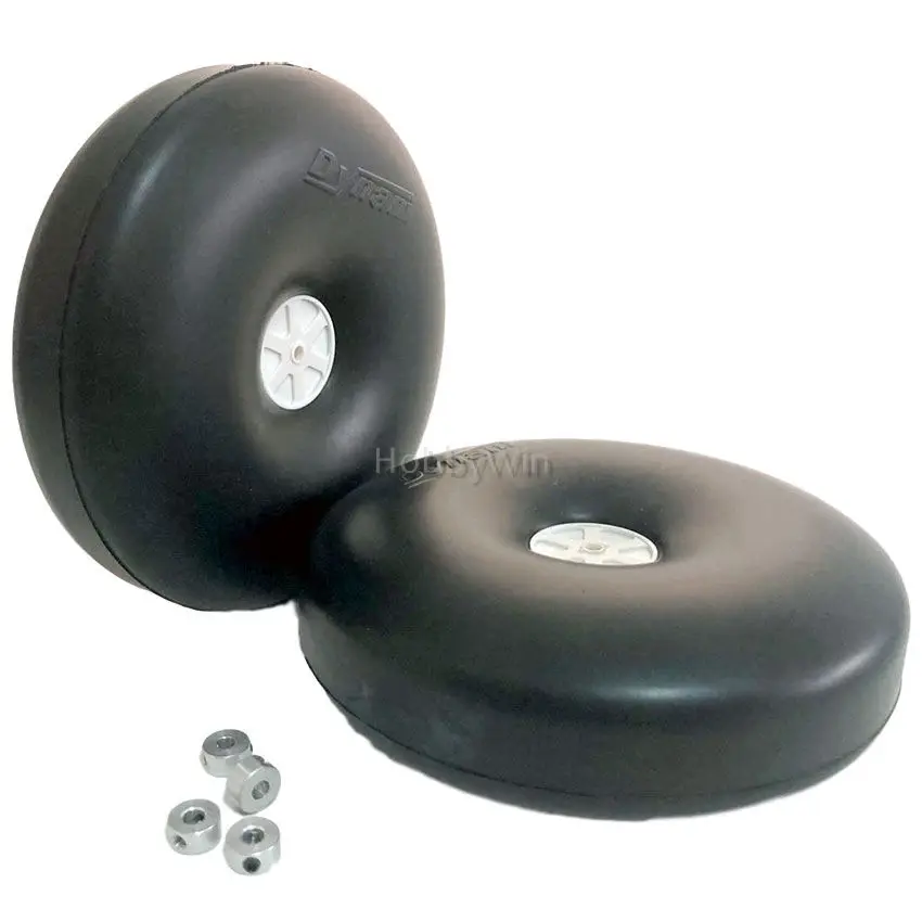 Dynam 2pcs 140mm Rubber Wheels 3mm 4mm Axle Hole for RC Model Airplane Warbrid Landing Set
Dynam 2pcs 140mm Rubber Wheels 3mm 4mm Axle Hole for RC Model Airplane Warbrid Landing Set