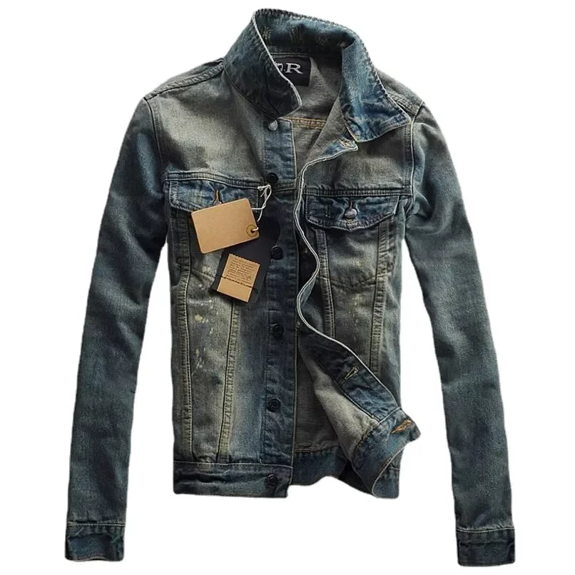 Men Blue Denim Jackets and Coats Slim Fit Jeans Jackets New Spring Autumn Vintage Denim Coats Outwear Casual Jeans Coats 3XL
Men Blue Denim Jackets and Coats Slim Fit Jeans Jackets New Spring Autumn Vintage Denim Coats Outwear Casual Jeans Coats 3XL
