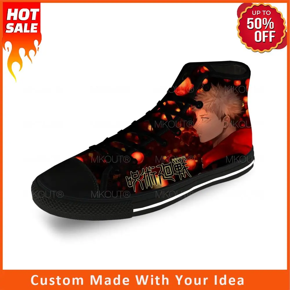 Japanese Anime Jujutsu Kaisen Gojo Satoru Casual Cloth 3D Print High Top Canvas Fashion Shoes Men Women Breathable Sneakers
Japanese Anime Jujutsu Kaisen Gojo Satoru Casual Cloth 3D Print High Top Canvas Fashion Shoes Men Women Breathable Sneakers