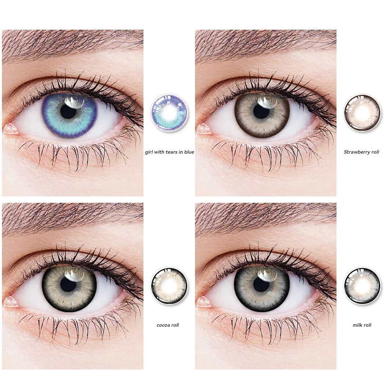 Contact Lenses Optical Myopia Colored Lenses Soft Eye Contacts With Color Blue Brown 1pcs Yearly Beauty Pupils 14.5mm 
Contact Lenses Optical Myopia Colored Lenses Soft Eye Contacts With Color Blue Brown 1pcs Yearly Beauty Pupils 14.5mm