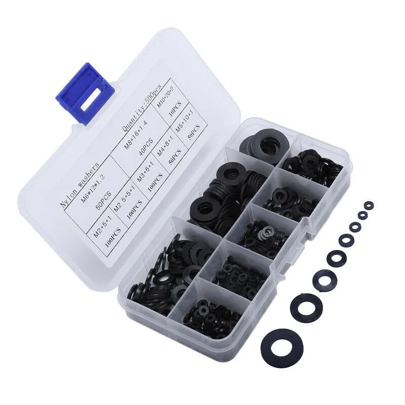 500 Pcs Nylon Sealing Strip Flat Rubber O-Ring Seal Hose Gasket Repair Rubber Gasket M2-M10 For Electrical Connection Tools
500 Pcs Nylon Sealing Strip Flat Rubber O-Ring Seal Hose Gasket Repair Rubber Gasket M2-M10 For Electrical Connection Tools