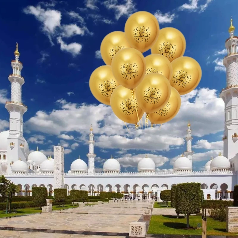 10Pcs Eid Mubarak Balloon Happy Gold Silver Latex Balloons Ramadan Decoration Kareem Decor Muslim Festival Balloon Party B03E
10Pcs Eid Mubarak Balloon Happy Gold Silver Latex Balloons Ramadan Decoration Kareem Decor Muslim Festival Balloon Party B03E