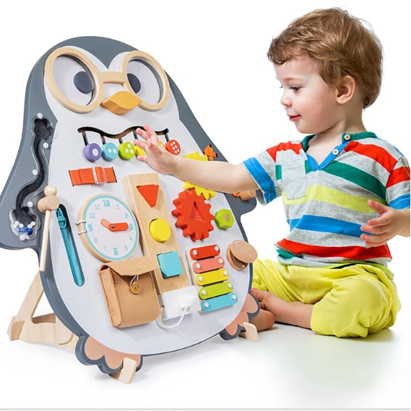 Penguin Busy Board Montessori Toys Baby 0 To 612 Months Magic Pizarra Kids 1 Year Learn Educational for Girls Boys Busyboard
Penguin Busy Board Montessori Toys Baby 0 To 612 Months Magic Pizarra Kids 1 Year Learn Educational for Girls Boys Busyboard
