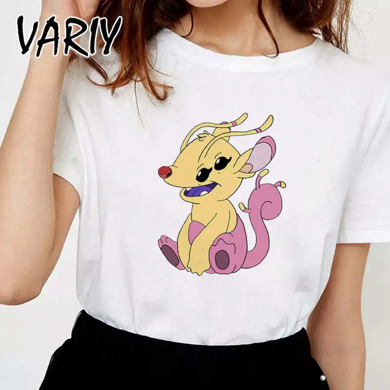 Kawaii женская футболка Лило Ститч Топ забавная летняя графическая футболка Мультяшные Женские аниме футболки рубашка Милая Y2k Охана одежда
Kawaii женская футболка Лило Ститч Топ забавная летняя графическая футболка Мультяшные Женские аниме футболки рубашка Милая Y2k Охана одежда