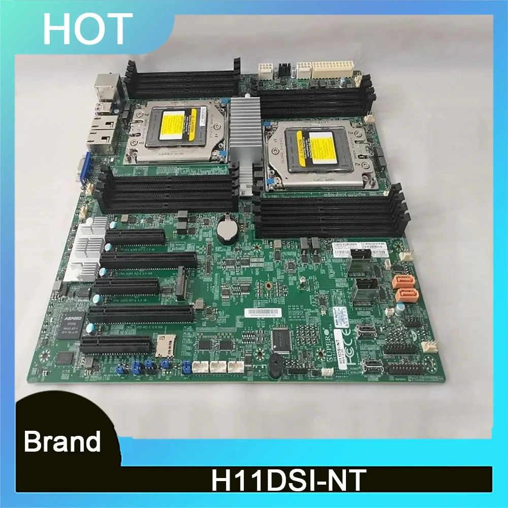 

Для Supermicro H11DSI-NT 10 Gigabit Double Port поддержка 7001 7002 Серверная материнская плата