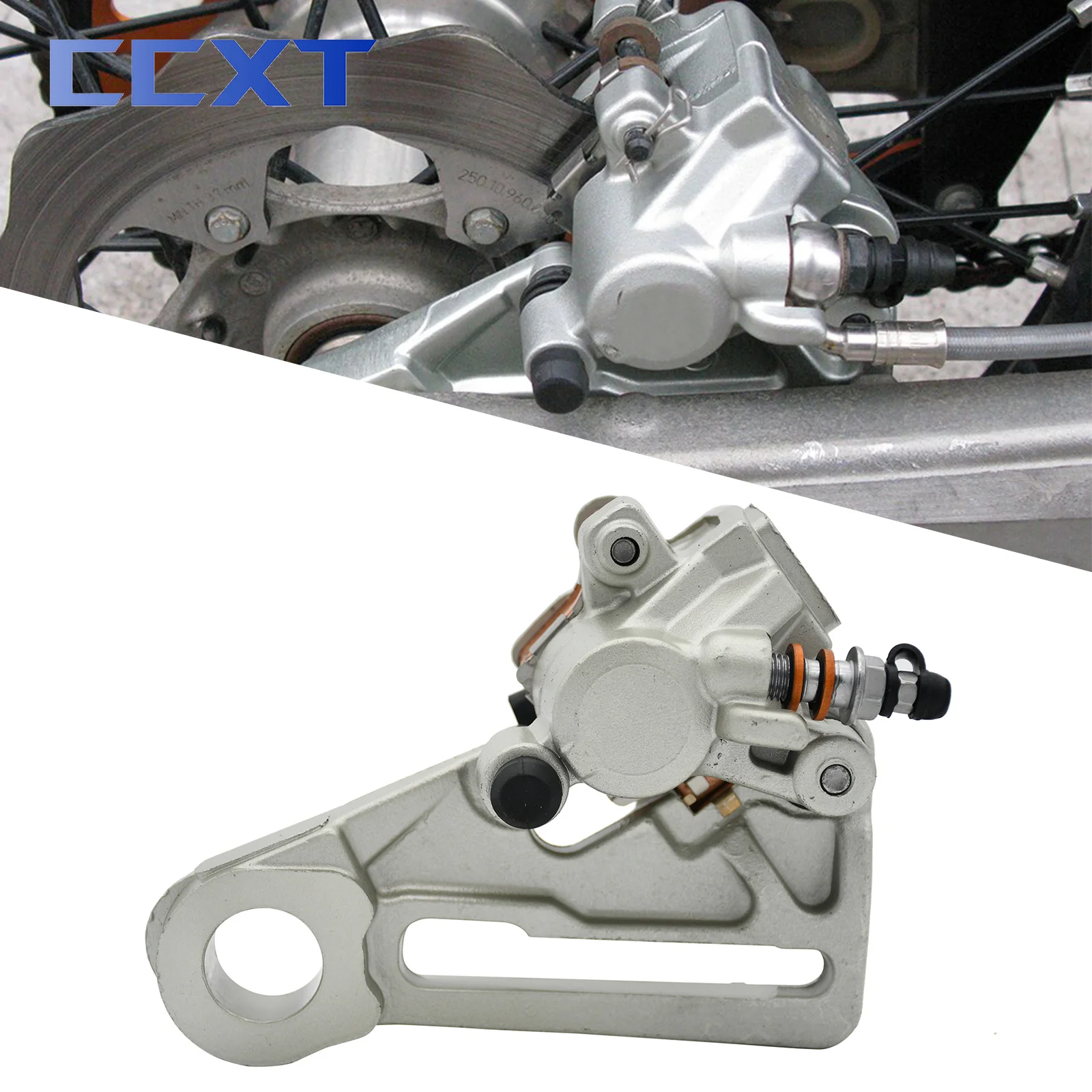 

25cm Rear Axle Brake Assembly Braking Pump Caliper Bracket For KTM XC XCF XCW SX SXF EXC EXCF TPI 6Days For GasGas EX EC MC EXF