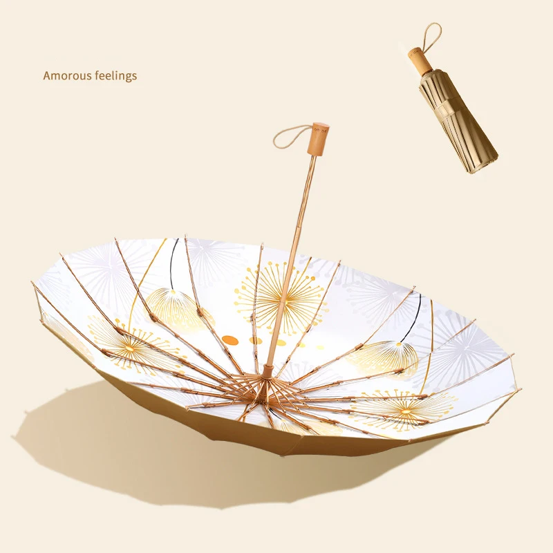 Креативный зонт в виде 16 костей, зонт с золотым покрытием от солнца, дождя и УФ-лучей, ветрозащитный роскошный зонт, милый зонтик, зонтик UPF 50 +
Креативный зонт в виде 16 костей, зонт с золотым покрытием от солнца, дождя и УФ-лучей, ветрозащитный роскошный зонт, милый зонтик, зонтик UPF 50 +