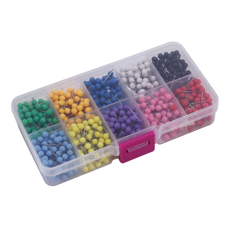 2000 Pcs Map Tacks Push Pins Plastic Head With Steel Point Cork,Board Safety Colored Thumbtack Office School Supply
2000 Pcs Map Tacks Push Pins Plastic Head With Steel Point Cork,Board Safety Colored Thumbtack Office School Supply