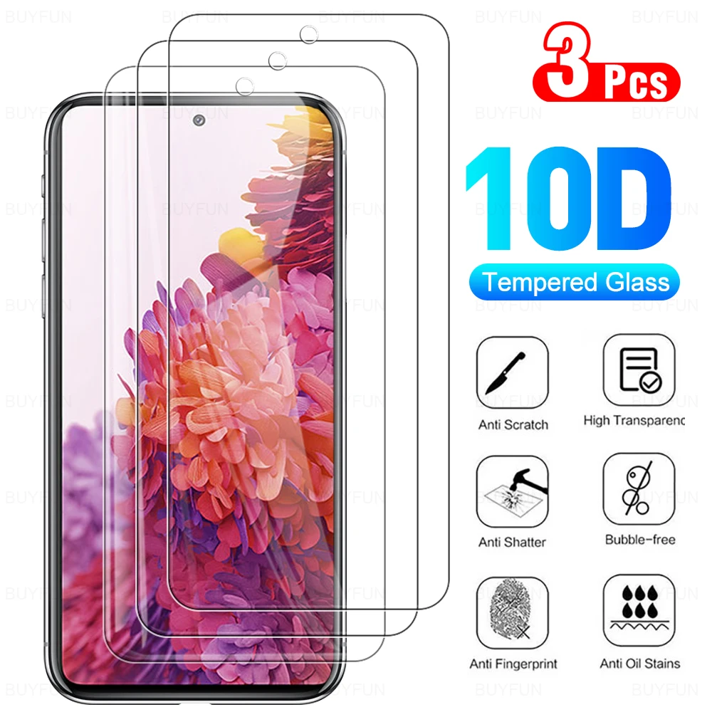 3 шт. 10D для samsung Galaxy S20 FE 2022 Защитная пленка для экрана закаленное стекло для samsung S20 FE 4G 5G SM-G781NK защитное стекло щит