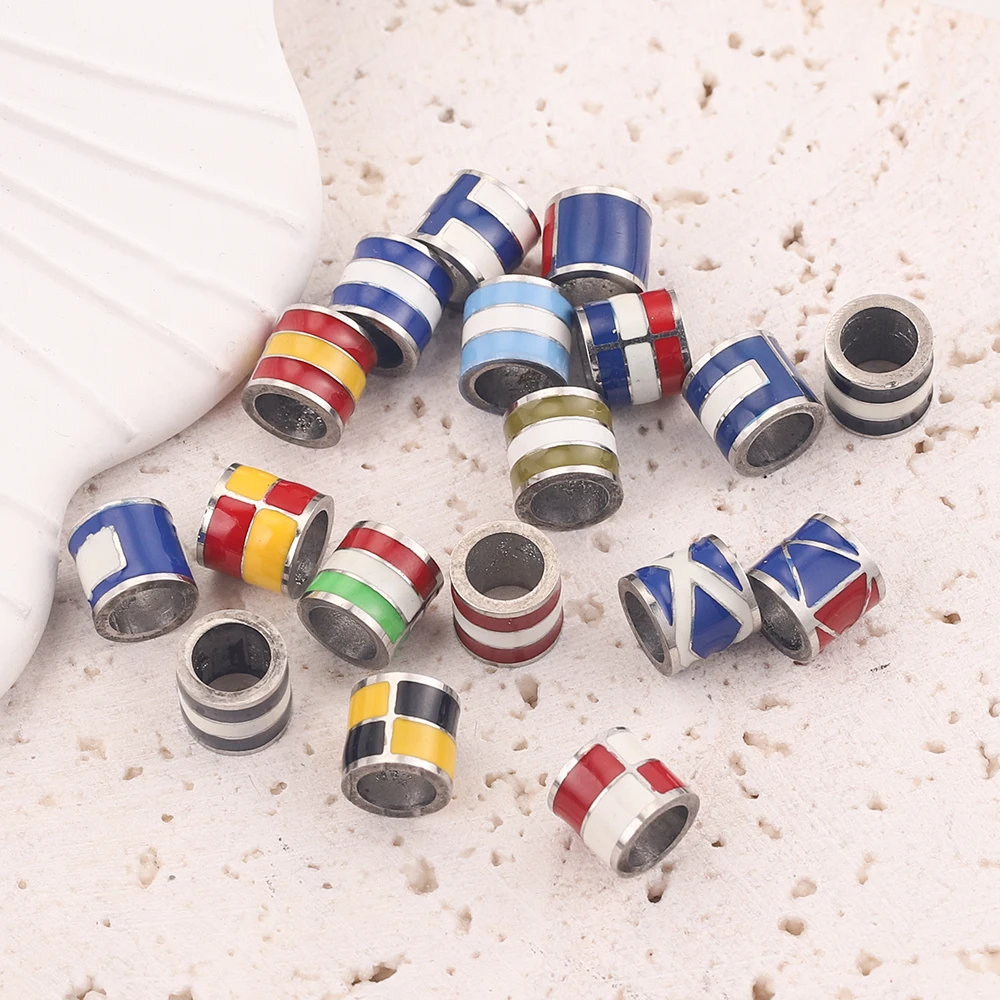 5Pcs 7*6.5mm Enamel Colorful Flag Loose Drilling Bead Stainless Steel Perforation Ball for DIY Bracelet Jewelry Making Hole
5Pcs 7*6.5mm Enamel Colorful Flag Loose Drilling Bead Stainless Steel Perforation Ball for DIY Bracelet Jewelry Making Hole