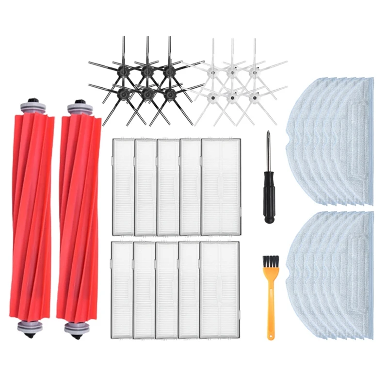 Запчасти для робота-пылесоса Xiaomi G10 Roborock S7 T7S PLUS, основная щетка, швабра, фильтр НЕРА, боковая щетка, сменные детали 
Запчасти для робота-пылесоса Xiaomi G10 Roborock S7 T7S PLUS, основная щетка, швабра, фильтр НЕРА, боковая щетка, сменные детали