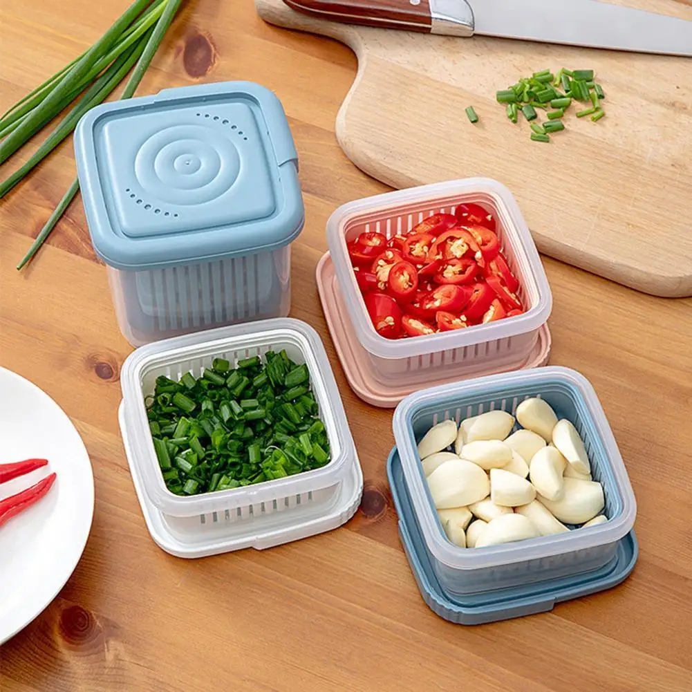 Fruit Drain Crisper Durable Portable Double-layer for Home Food Storage Box Food Storage Container
Fruit Drain Crisper Durable Portable Double-layer for Home Food Storage Box Food Storage Container