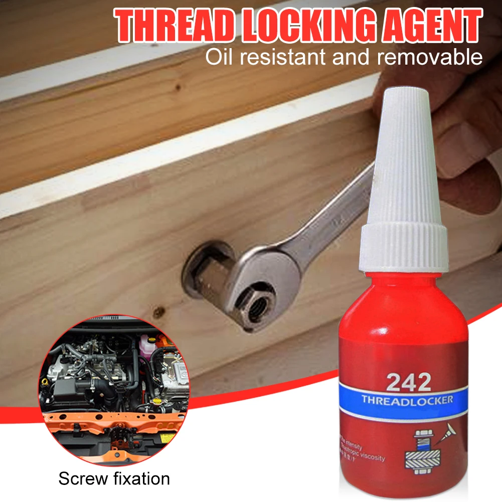 10ml 222 242 262 272 Liquid Screw Glue Anaerobic Adhesive Anti-Rust Removable Sealant Thread Glue for Metal Surfaces Screw
10ml 222 242 262 272 Liquid Screw Glue Anaerobic Adhesive Anti-Rust Removable Sealant Thread Glue for Metal Surfaces Screw