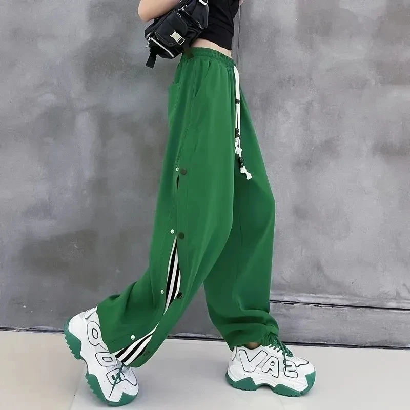 Fashion Harajuku Loose Wide Leg Pants Women High Waist Elastic Sweatpants Summer Vintage Lace Up BF Straight Trousers Streetwear
Fashion Harajuku Loose Wide Leg Pants Women High Waist Elastic Sweatpants Summer Vintage Lace Up BF Straight Trousers Streetwear