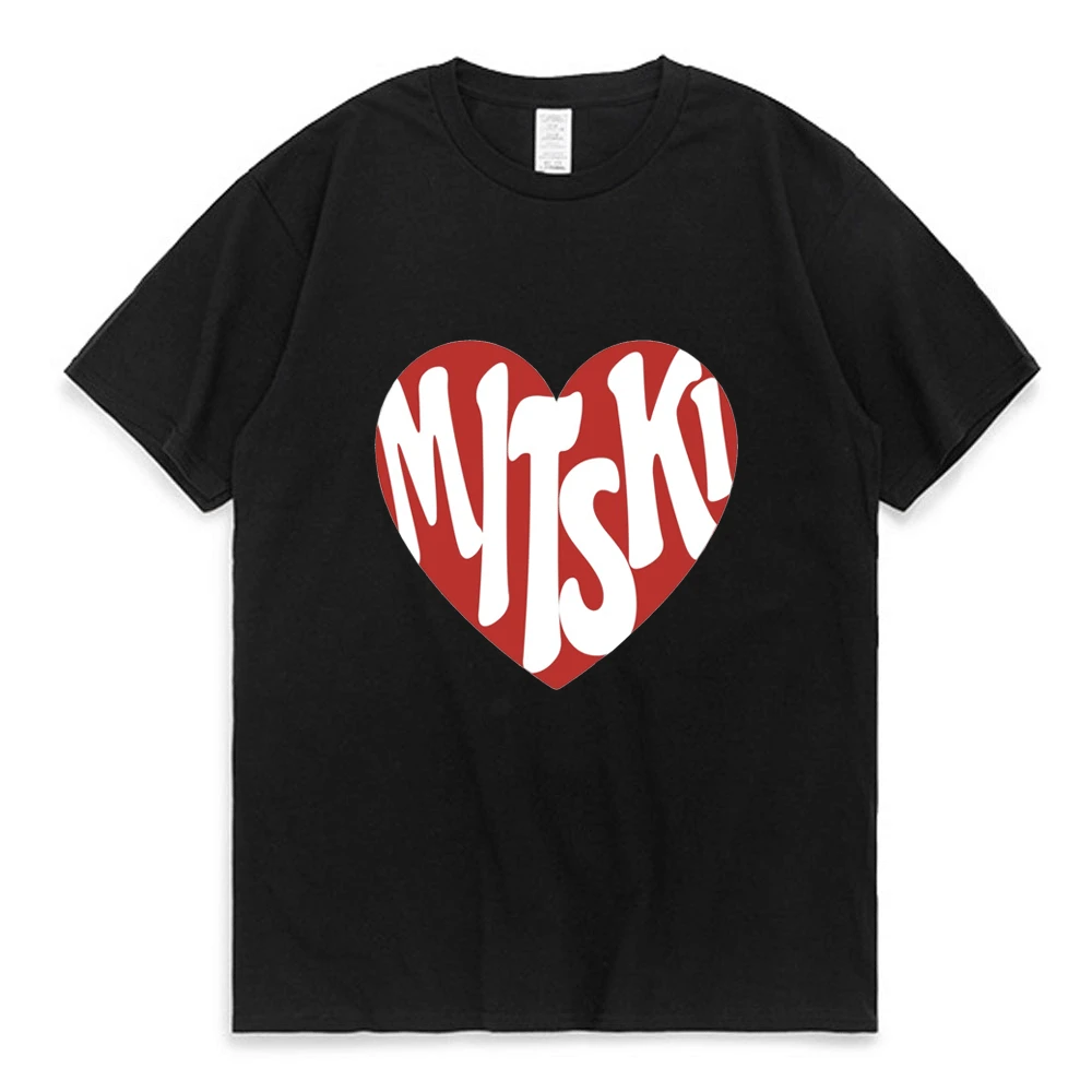 Mitski Heart Logo Print T Shirt Unisex Street Hip-hop Couple Fashion Trendy T-shirt Short Sleeve Cotton Cozy Tee Shirt Men Women
Mitski Heart Logo Print T Shirt Unisex Street Hip-hop Couple Fashion Trendy T-shirt Short Sleeve Cotton Cozy Tee Shirt Men Women