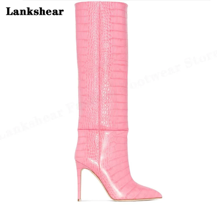 Women Boots Pointed Toe Stiletto Over The Knee Boots Women Fashion Autumn Winter High Botas Heel Booster High Heel Women's Boots
Women Boots Pointed Toe Stiletto Over The Knee Boots Women Fashion Autumn Winter High Botas Heel Booster High Heel Women's Boots