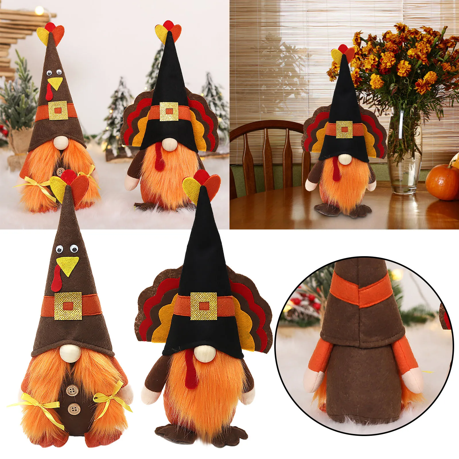 2 шт., плюшевая фигурка гнома из индейки, из хлопка
2 шт., плюшевая фигурка гнома из индейки, из хлопка