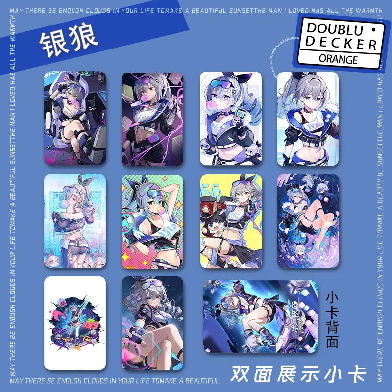 Silver Wolf Anime Cards Honkai Star Rail Card Made Paper Print Creative Souvenir Card Photocard Fans Collection Postcard Gifts
Silver Wolf Anime Cards Honkai Star Rail Card Made Paper Print Creative Souvenir Card Photocard Fans Collection Postcard Gifts