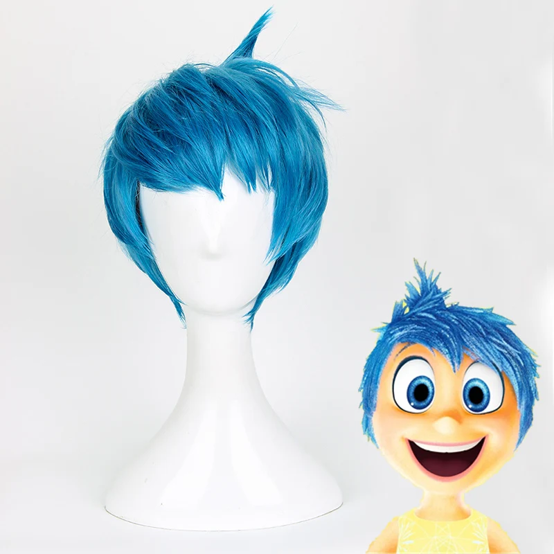 Movie Inside Out Joy Wig Short Blue Heat Resistant Hair Cosplay Costume Wigs + Wig Cap
Movie Inside Out Joy Wig Short Blue Heat Resistant Hair Cosplay Costume Wigs + Wig Cap