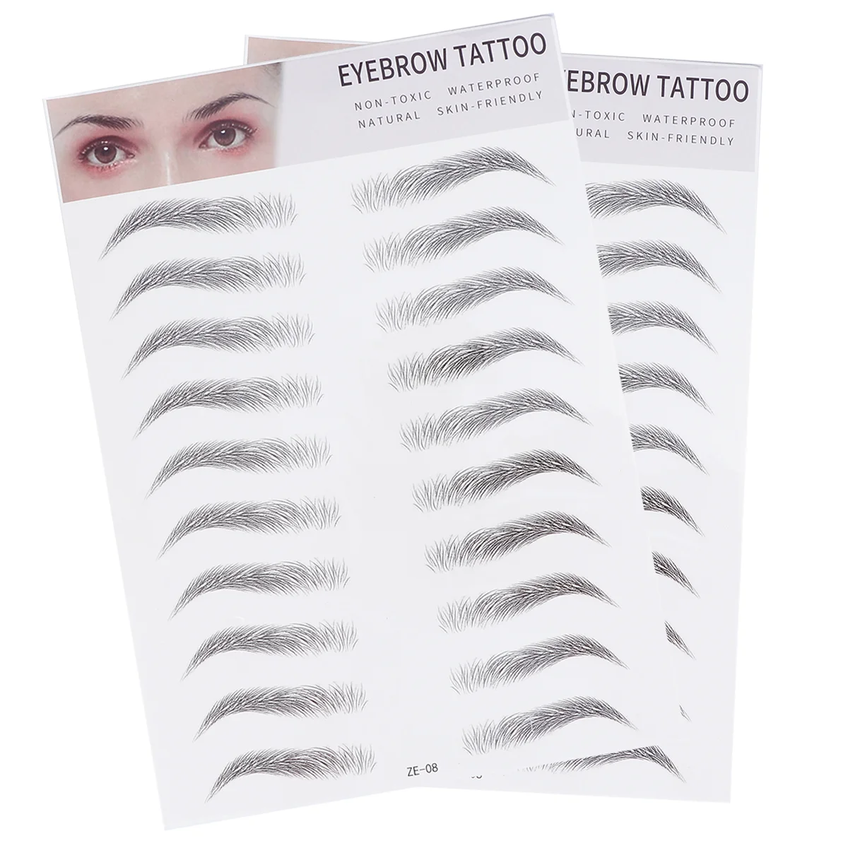 

Eyebrow Sticker Brow Stickers Transfer Imitation Artificial Makeup Tool Fake Off Peel Shaping Shaper Grooming Stencils Eyebrows