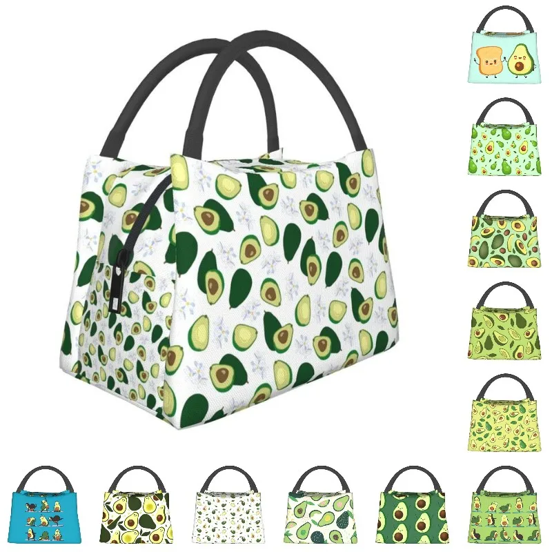 Cute Avocado Pattern Thermal Insulated Lunch Bags Women Resuable Lunch Tote for Outdoor Camping Travel Meal Food Box
Cute Avocado Pattern Thermal Insulated Lunch Bags Women Resuable Lunch Tote for Outdoor Camping Travel Meal Food Box