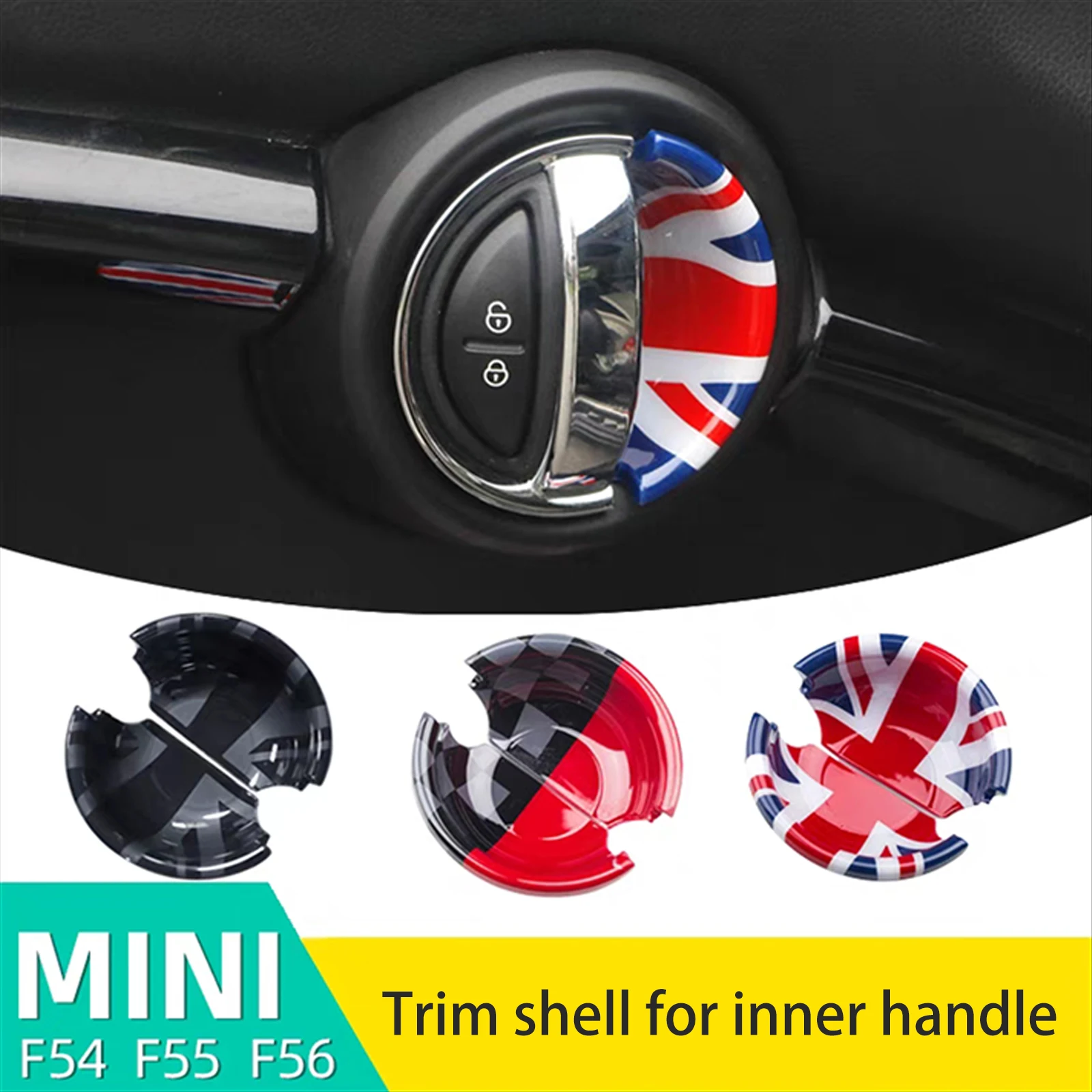 For Mini Cooper ABS Plastic UV Protected Ray Style Inner Door Handle Shell Protective Cover For F56 F57 F54 F60 F55 Accessories
For Mini Cooper ABS Plastic UV Protected Ray Style Inner Door Handle Shell Protective Cover For F56 F57 F54 F60 F55 Accessories