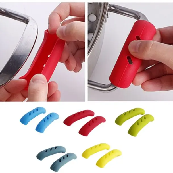 new Silicone Handles Anti-scalding and non-slip silicone lid pot handles Kitchen accessories Tools Insulation 1 pair
new Silicone Handles Anti-scalding and non-slip silicone lid pot handles Kitchen accessories Tools Insulation 1 pair