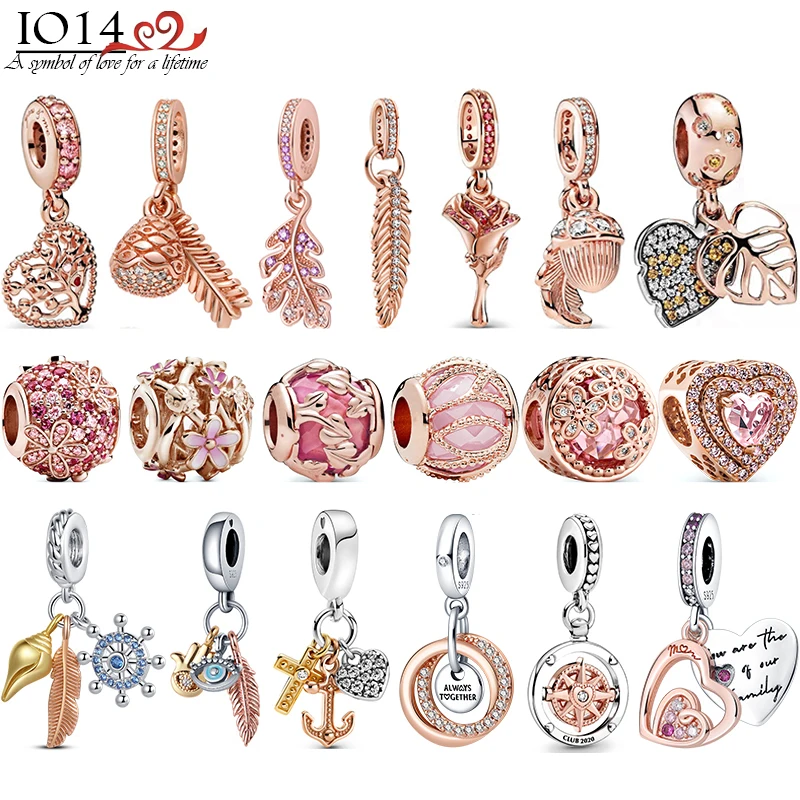 Hot Sale 925 Sterling Silver Vertical Maple Leaf Rose Gold Rose Flower Fit Original Pandora women Bracelet DIY Making Jewelry
Hot Sale 925 Sterling Silver Vertical Maple Leaf Rose Gold Rose Flower Fit Original Pandora women Bracelet DIY Making Jewelry
