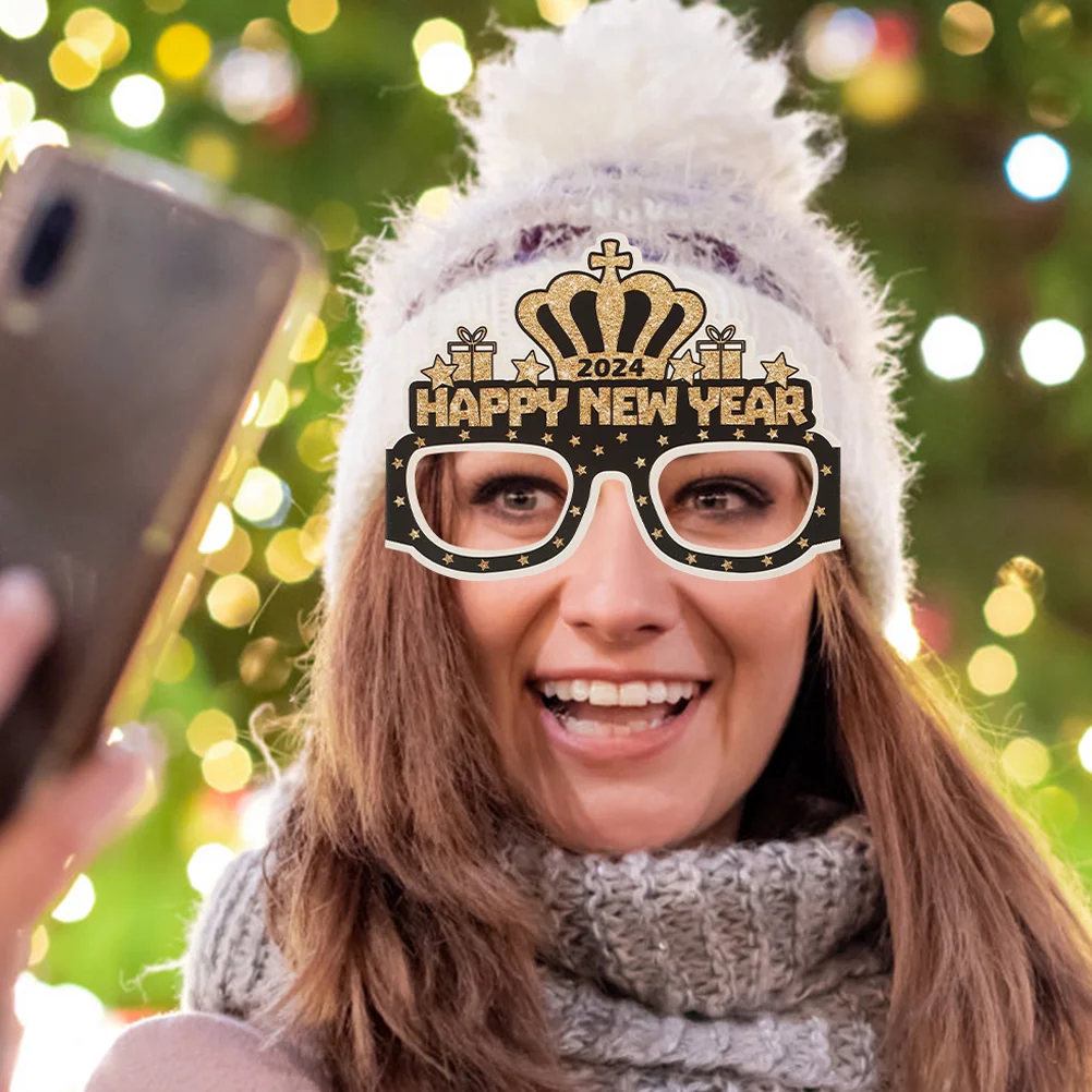 12 Pcs Decor New Year Glasses 2024 Eyeglasses Frames Party Decors Novel Paper Decorative Performance Props Child
12 Pcs Decor New Year Glasses 2024 Eyeglasses Frames Party Decors Novel Paper Decorative Performance Props Child