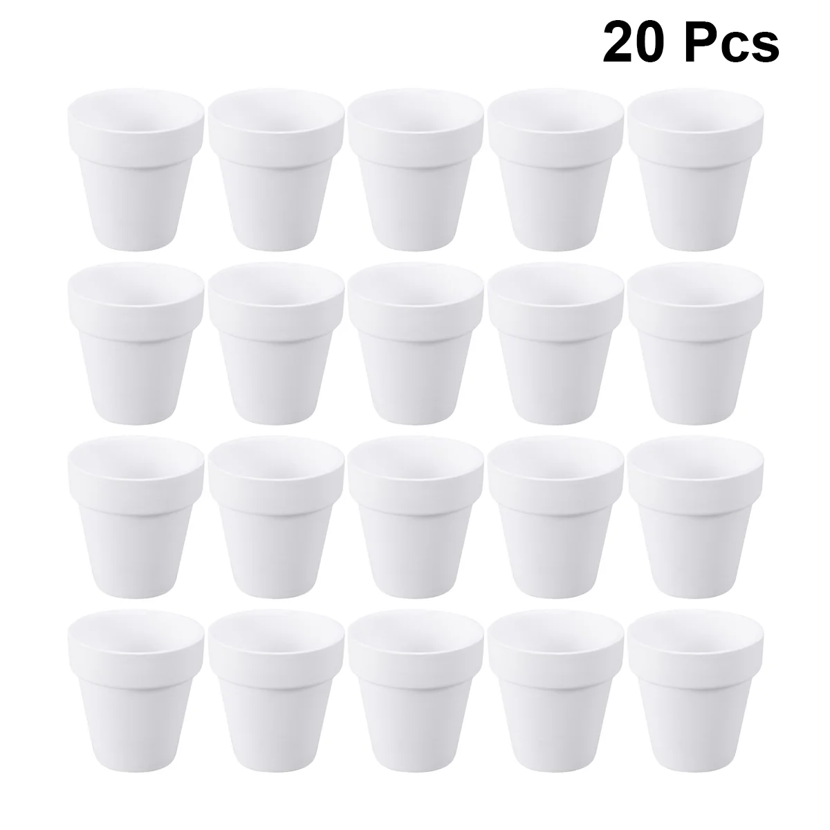 20pcs Small White Terracotta Pot Clay Ceramic Pottery Planter Flower Pots Succulent Nursery Pots with Hole (White)
20pcs Small White Terracotta Pot Clay Ceramic Pottery Planter Flower Pots Succulent Nursery Pots with Hole (White)