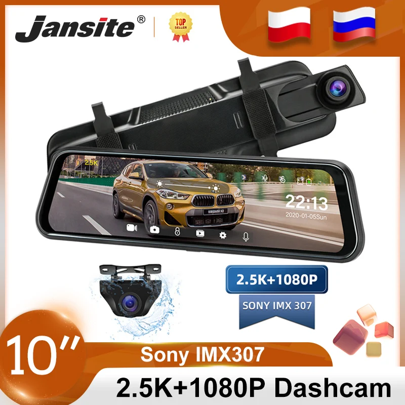 Jansite 10 "Видеорегистраторы для автомобилей сенсорный Экран потоковый медиа-видеорегистратор g-сенсор регистратор супер Ночное видение покад...
Jansite 10 "Видеорегистраторы для автомобилей сенсорный Экран потоковый медиа-видеорегистратор g-сенсор регистратор супер Ночное видение покад...