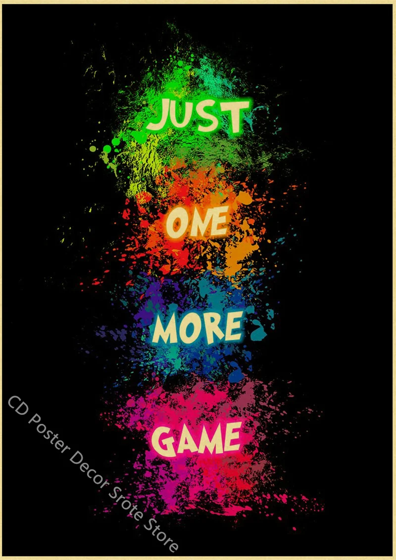 Постер Just One More Game А4/A3 Крафт-бумага
Постер Just One More Game А4/A3 Крафт-бумага