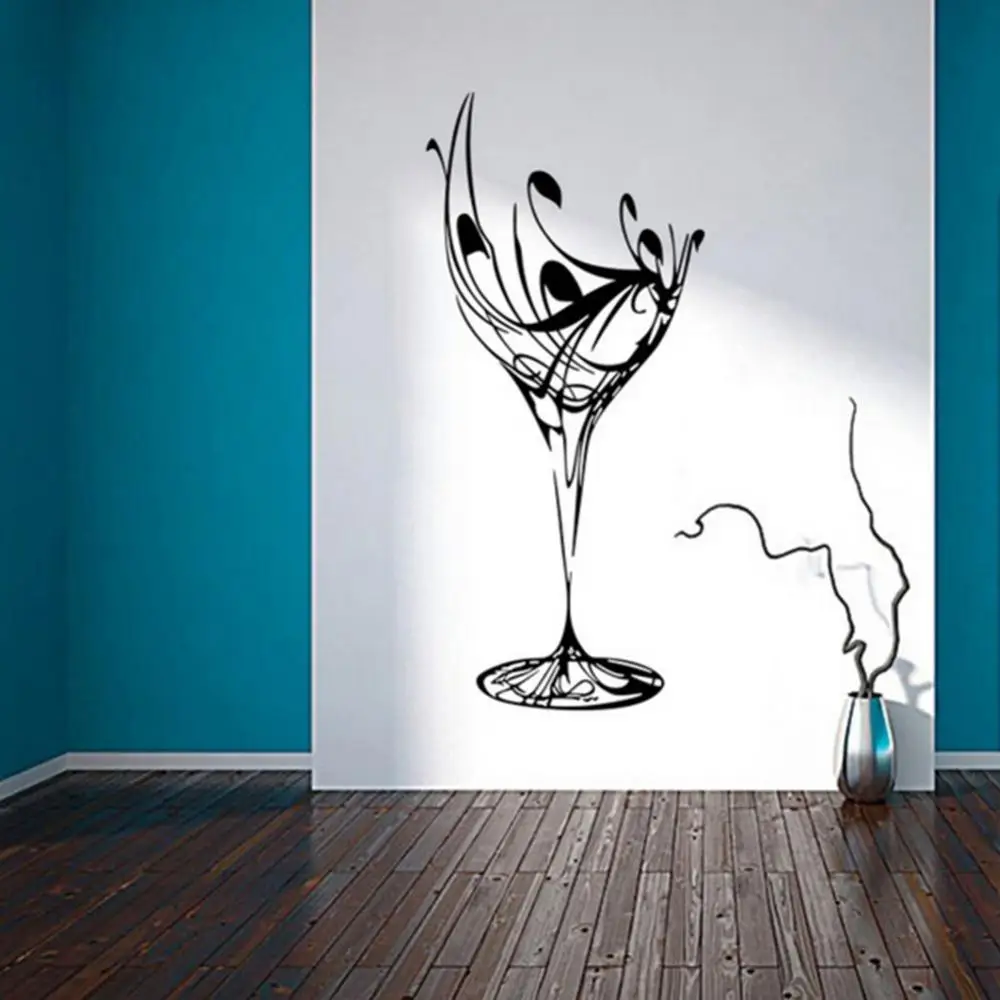 Wine Cup Removable Self-adhesive Wall Sticker Kitchen Dining Room Decal Decor Home Decoration Posters 
Wine Cup Removable Self-adhesive Wall Sticker Kitchen Dining Room Decal Decor Home Decoration Posters
