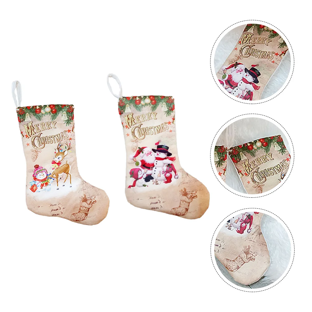 2pcs Christmas Stockings Felt Christmas Hanging Bags Xmas Tree Christmas Party Supplies Favor
2pcs Christmas Stockings Felt Christmas Hanging Bags Xmas Tree Christmas Party Supplies Favor