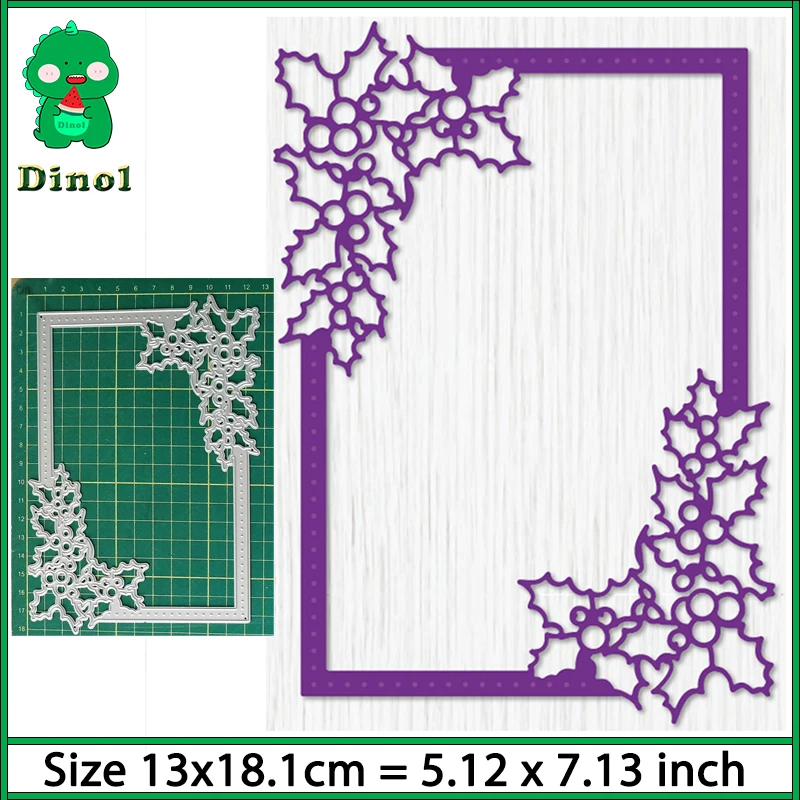 Dinol Winter Foliage Christmas Frame Craft Metal Cutting Dies Cut Die Mold Scrapbook Paper Craft Knife Mould Blade Punch Stencil
Dinol Winter Foliage Christmas Frame Craft Metal Cutting Dies Cut Die Mold Scrapbook Paper Craft Knife Mould Blade Punch Stencil